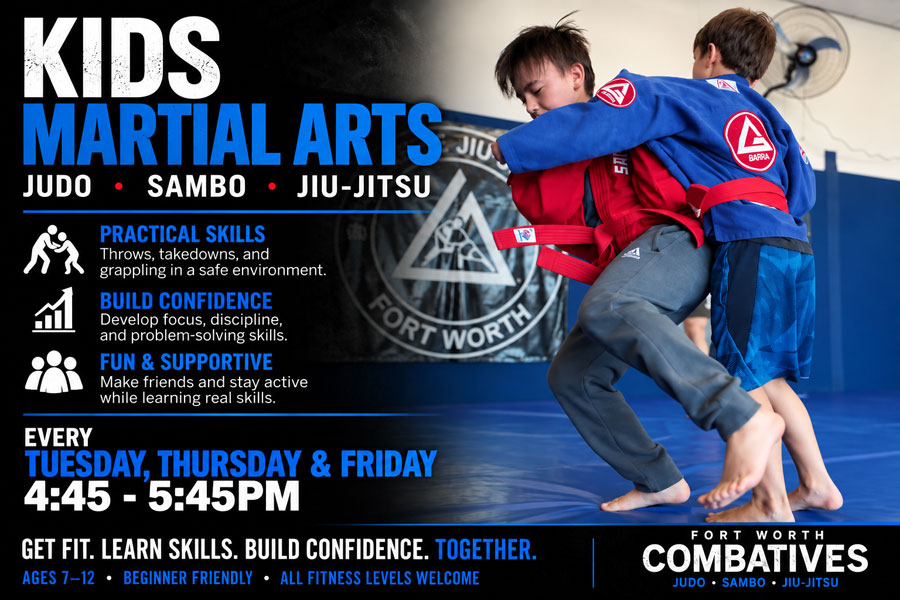 Kids Martial Arts classes in Fort Worth for ages 7–12 at Fort Worth Combatives