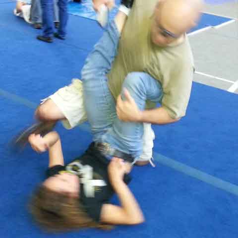 Ground fighting martial arts training