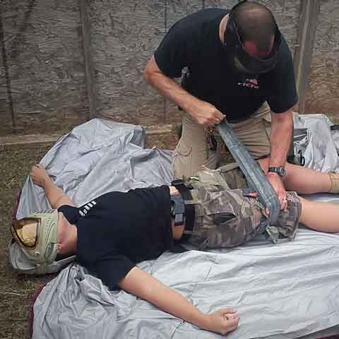 Medical trauma first aid training